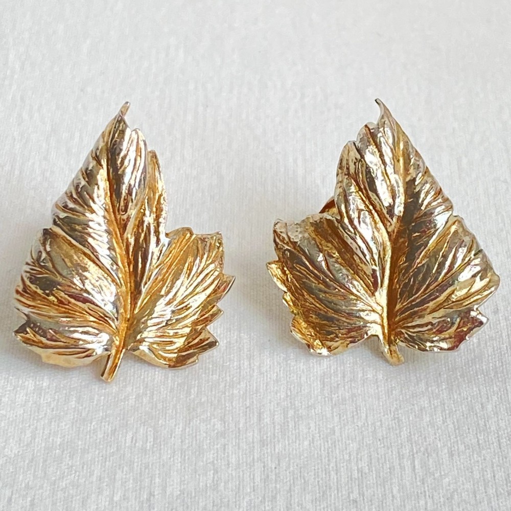 💎Bartek Leaf Earrings Clip On Silver/Gold Tone